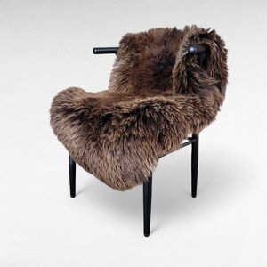 Dense Brown Luxury Sheepskin 49" x 31"